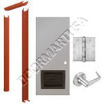 Knock Down Frame & Hollow Metal Door with Louver Cylindrical Unit