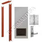 Knock Down Frame & Hollow Metal Door with Louver Mortise Unit