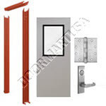 Knock Down Frame & Hollow Metal Door with Vision Lite Mortise Unit