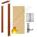 Knock Down Frame 16 Gauge & Solid Core Architectural Birch Wood Door Mortise Unit - Fire Rated
