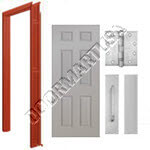 Welded Frame & 6-Panel Hollow Metal Door Push/Pull Unit