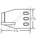 Rim Device Strike For Pair Doors AL 