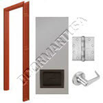 Hollow Metal Door with Louver & Hardware Packages
