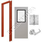 Hollow Metal Door with Vision Lite & Hardware Packages