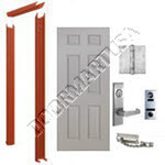Knock Down Frame & 6-Panel Hollow Metal Door Apartment Unit