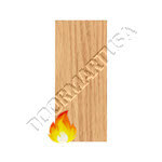 3'-0" x 7'-0" INA Masonite Honey Architectural 90 Min Fire Rated Plain Sliced Red Oak 