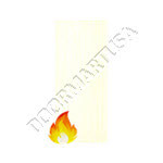 3'-0" x 9'-0" 86 Masonite Architectural 90 Min Fire Rated Plain Sliced White Maple 