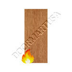 3'-0" x 8'-0" HP Masonite Architectural 90 Min Fire Rated Quarter Sliced African Mahogany 
