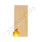 3'-0" x 7'-0" HP Masonite Cinnamon Architectural 90 Min Fire Rated Rotary Natural Birch 