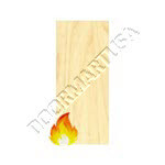 3'-0" x 7'-0" INA Mohawk Clear Commercial 90 Min Fire Rated Uniform Lite Birch 