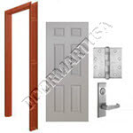 Welded Frame & 6-Panel Hollow Metal Door Mortise Unit