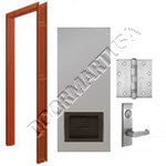 Welded Frame & Hollow Metal Door with Louver Mortise Unit