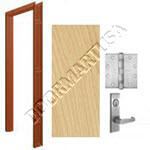 Welded Frame 16 Gauge & Solid Core Architectural Birch Wood Door Mortise Unit