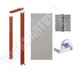 Knock Down Frame Hollow Metal Door Cylindrical Unit