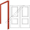 WF 16GA & C2PNL SC Wood Door Pair 86/INA