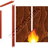 Pair Prefinished Wood Doors & Frames - Fire Rated