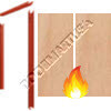 Pair Wood Doors & Frames - Fire Rated