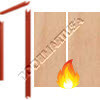 Knock Down Pair Frame 16GA & Wood Door 161 Cylindrical Prep & Inactive Fire Rated