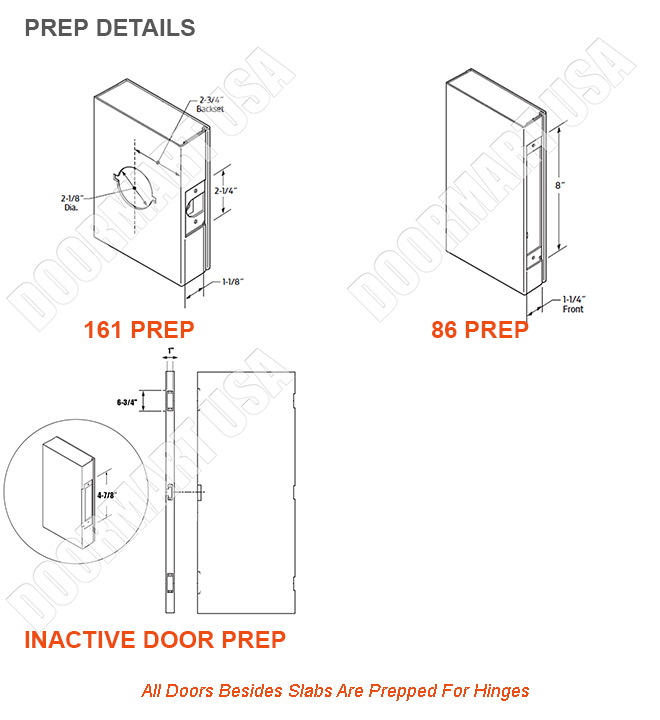 Mohawk 6 Panel Commercial Colonist Solid Core Wood Doors