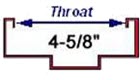 4-5/8" Throat