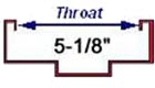 5-1/8" Throat